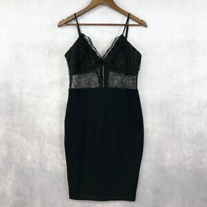 Fashion Nova Women Corset Bodycon Dress Medium Lace Gothic Dangerous Sweetheart